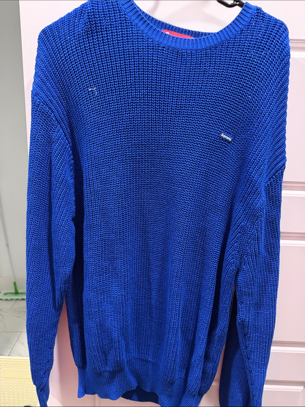 Supreme Men's Crewneck Sweater in Cobalt Blue